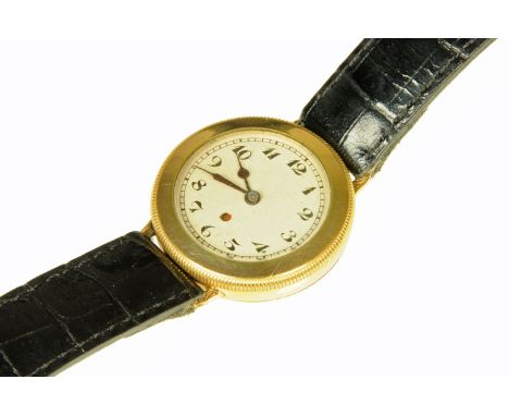 A 1920's bezel set gentleman's wristwatch, "The World's First Automatic" invented by John Harwood in 1923.    CONDITION REPOR