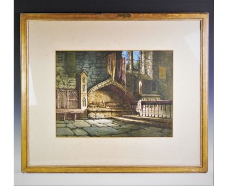 A collection of continental Architectural prints, to include, as aspect of the springing vault in 'Burgos Cathedral', Spain, 