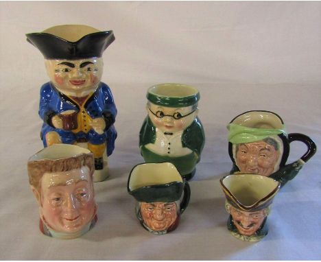 Various character and toby jugs inc Royal Doulton, Goebel &amp; Beswick