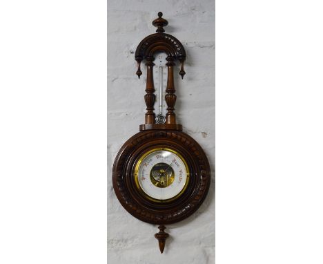 Small early 20th century aneroid barometer