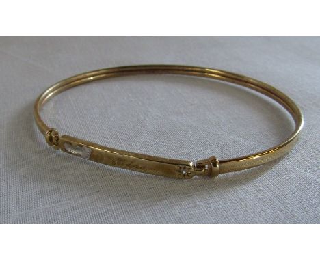 9ct gold bangle engraved to 'Edna' Birmingham hallmark total weight 4.1 g