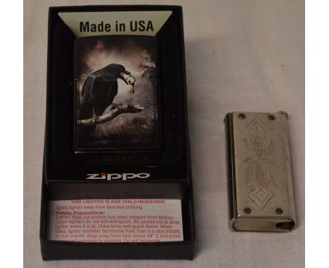 Special edition boxed Zippo lighter &amp; a French propelling match vesta case