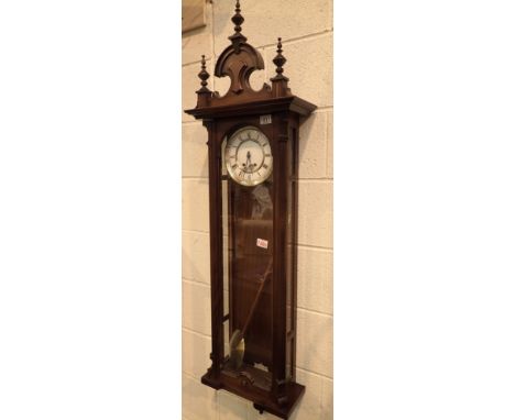 Vienna twin weight wall clock by Schmeckenbecher