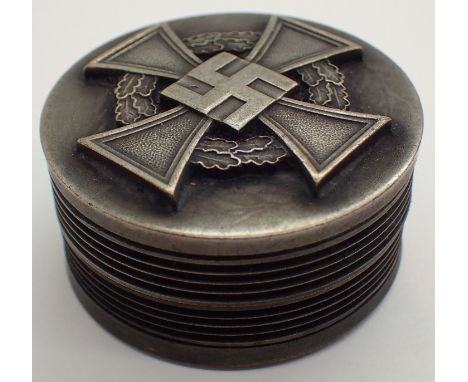 Screw top snuff box with Swastika