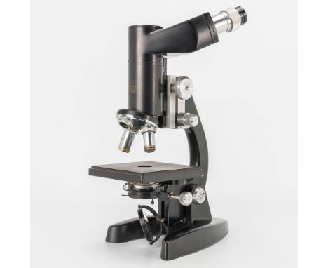 A vintage Crauss, France microscope. The second half of the 20th century. (24 x 14 x 36 cm)