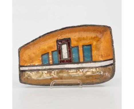 Rogier VANDEWEGHE (1923 - 2020) a ceramic bowl made of terracotta and made between 1956 and 1959, after he left Perignem and 