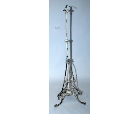 A Victorian standard lamp base.