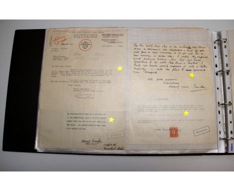 George Formby (1904-1921). Archive of approx. 200-300 original assignment letters addressed to George Formby, song contracts,