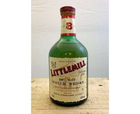 A bottle of 8 year old Littlemill Scotch Whisky c.1970's.Region: LowlandDistillery: Littlemill Bottled: c.1970'sAge: 8 yearsB