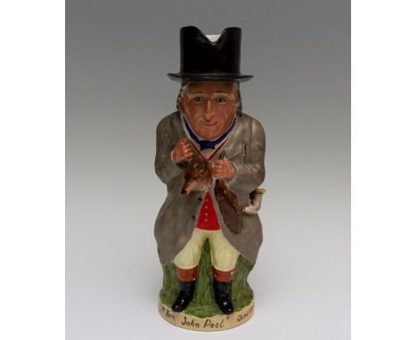 A Wilkinson Royal Staffordshire Pottery toby jug depicting Sir John Peel. The base has a mark indicating exclusive retail thr