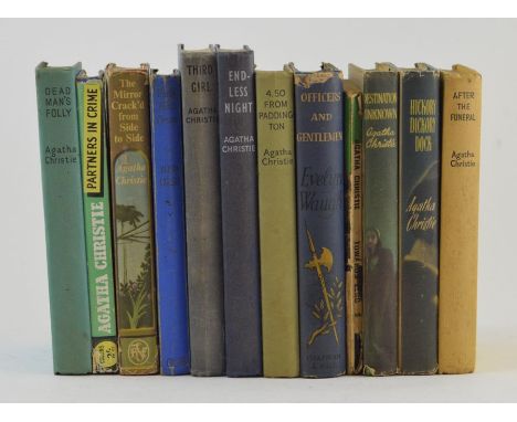 Collection of Agatha Christie books, Crime Club and Book Club editions, some with dust-jackets. Together with Officers and Ge