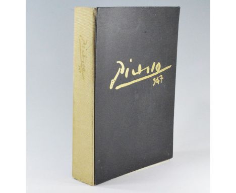 Picasso, Pablo. Picasso 347, first edition, New York: Random House, 1970. Oblong folio, publisher's quarter-cloth lettered in