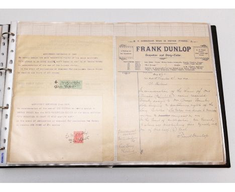 George Formby Snr (1875-1921). Archive of assignments, numerous manuscript and signed documents appointing him to various rol