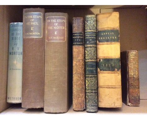 Collection of books, comprising: Paradise Lost, 'The Last Edition', John Milton, Paris: David, 1754, full calf; Meditations f