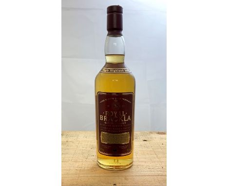 A bottle of 10 year old Old Fettercairn Single Highland Malt Scotch Whisky and a bottle of Royal Brackla Single Malt Highland