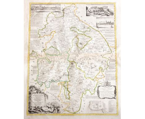 Collection of antique maps of Warwickshire, including Thomas Kitchin; J. Aston; Neele &amp; Son; G. E. Madeley; van der Keere