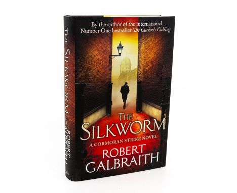 [Rowling, J. K. ], "Robert Galbraith". The Silkworm, first edition, London: Sphere, 2014, signed by the author as Galbraith i