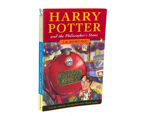 Rowling, J. K. Harry Potter and the Philosopher's Stone, first edition, first issue, London: Bloomsbury, 1997, paperback, pri