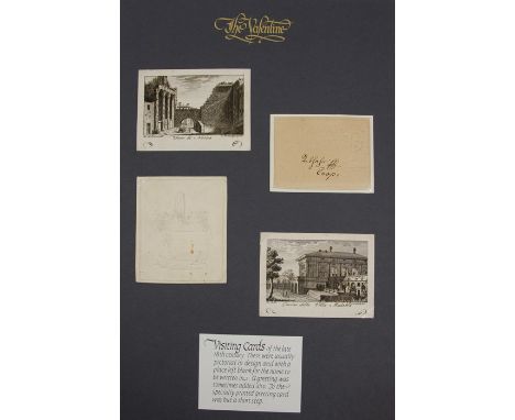Valentine. Collection comprising: 1) Sailor's Farewell, c.1800, etched design depicting cupid firing arrow at two lovers with