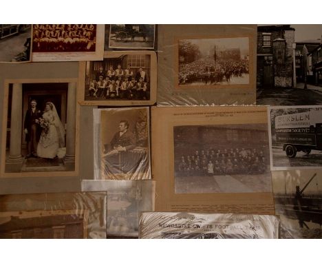 Photographs. Collection of photographs relating to Staffordshire (predominantly Newcastle-under-Lyme), including cabinet card