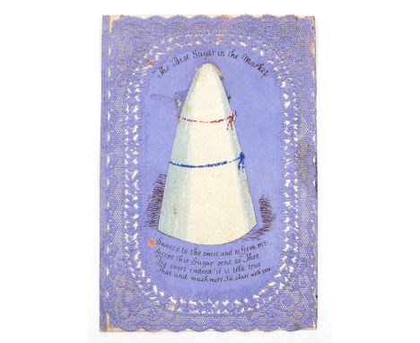 Valentine. Collection of Victorian Valentines, predominantly embossed paper lace with chromolithographic illustrations, sever