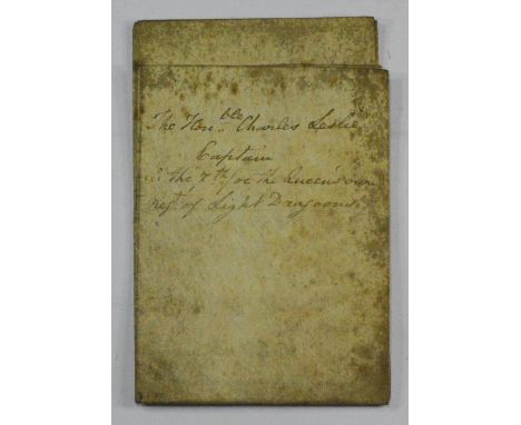 King George III (1738-1820). Vellum army commission appointing the Hon. Charles Leslie as Captain in the 7th (or Queen's Own)