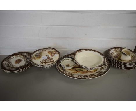 QUANTITY OF ROYAL WORCESTER PALISSY GAME SERIES DINNER WARES