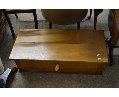 LIGHT OAK BLANKET BOX, 90CM WIDE