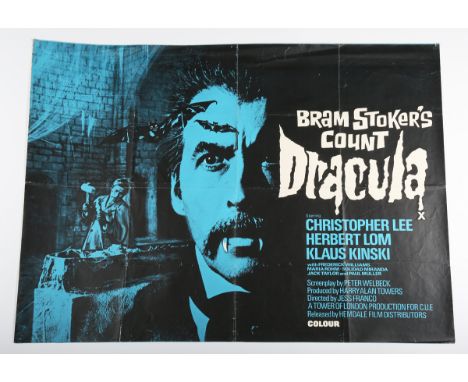 Harry Allan Towers (publisher) - 'Count Dracula' (British Quad Movie Poster), offset lithograph, published 1970, 75.5m x 101.