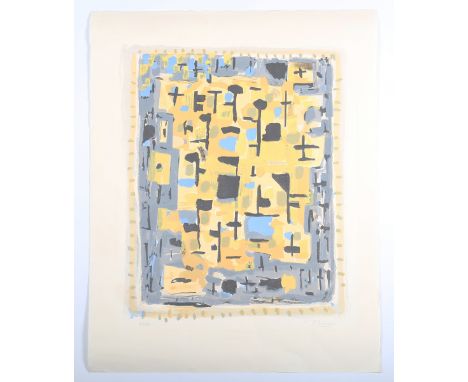 Roger Bissière - Le Verger, lithograph in colours on wove paper, signed and editioned 74/150 in pencil, printed circa 1955, s