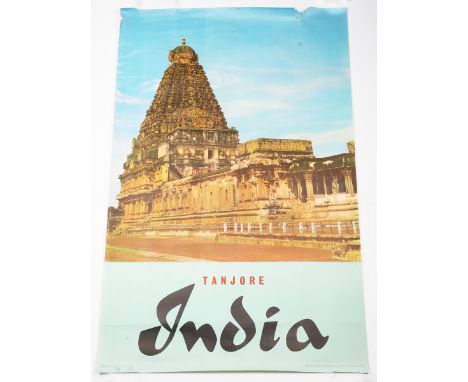 The Eagle Lithographing Company (printers) - 'Tanjore India' (Travel Poster), lithograph in colours, published by the Governm