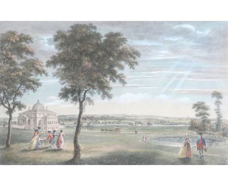 William Woollett - 'A View of Foots-Cray Place in Kent, the Seat of Bourchier Cleeve Esq', 18th century engraving, with later