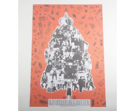 Apple Records (publisher) - Apple Christmas Poster, offset lithograph, printed by Little, Brown and Company 1970, 91cm x 63cm