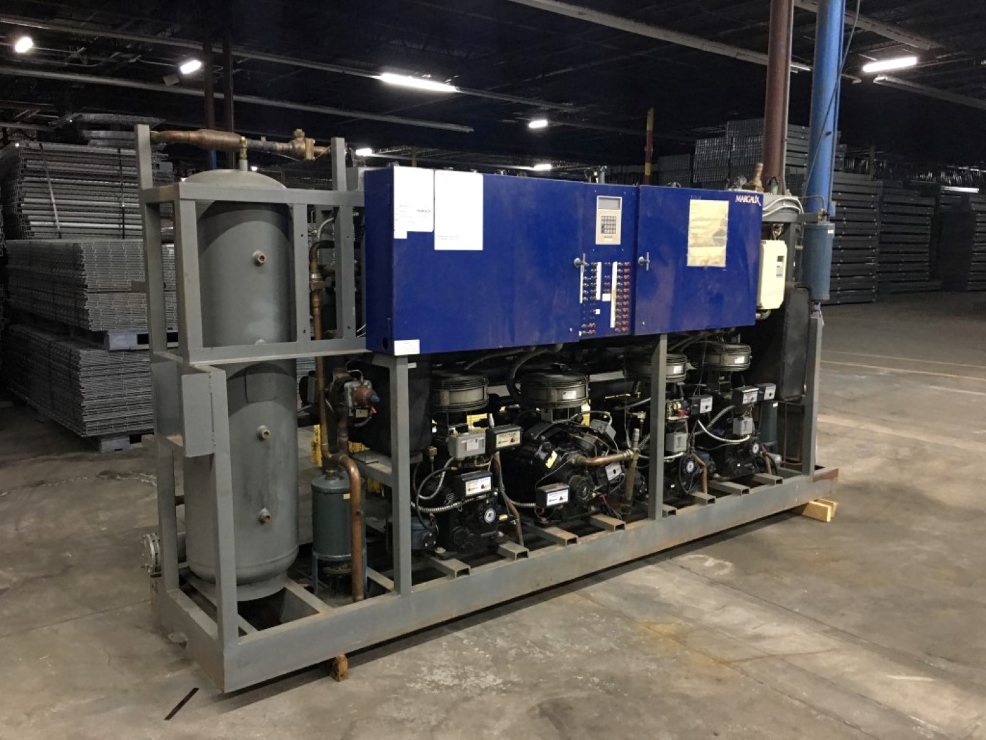 MARGAUX CU441VLRA COMPRESSOR RACK WITH 4 COPELAND COMPRESSORS TEST
