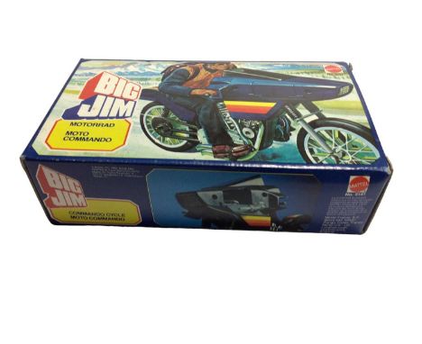 Mattel c1982 Big Jim Commando Cycle (French Version), boxed with instructions &amp; stickers No.5141