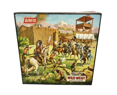 Airfix HO OO Scale Snap Together Wild West Fort Playset, boxed No.1659 (1)