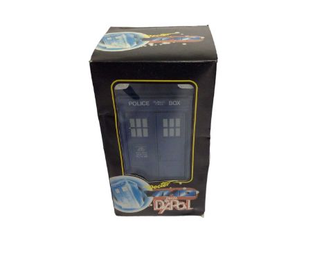 Dapol c1987 Dr Who Tardis (Boxed), 4" action figures including The Doctor (x2), Mel (Pink Top 5, Blue Top 2), The Tetrapods (