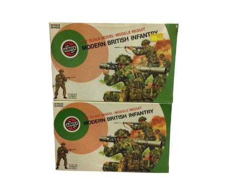 Airfix 1970's 1:32 Scale Military Series Target Pattern Artwork Modern British Infantry, all sealed boxes (16)