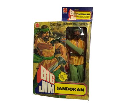 Mattel c1978 Big Jim 10" Pirate Series action figure Sandokan, opened window box No.2263 (1)