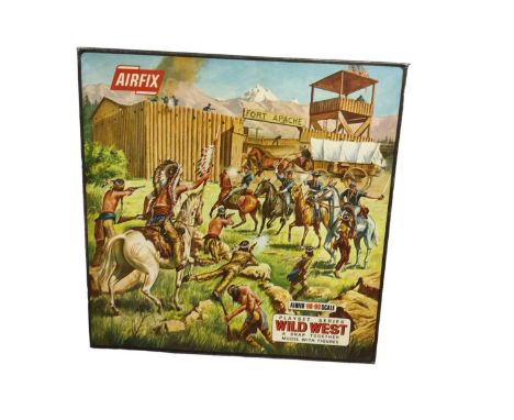 Airfix HO OO Scale Snap Together Wild West Fort Playset, boxed No.1650 (1)