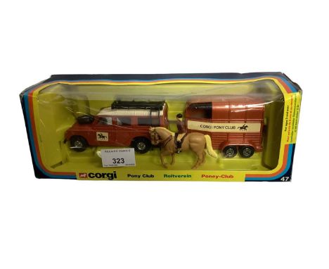 Corgi diecast Pony Club No.47 &amp; Horse Transporter No.1105, both window boxes (2)Thank you for your enquiry. We would be a