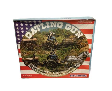 Atlantic 1:32 Scale Gatling Guns (contains 2 models), slightly squashed boxes, No.1218 (3)