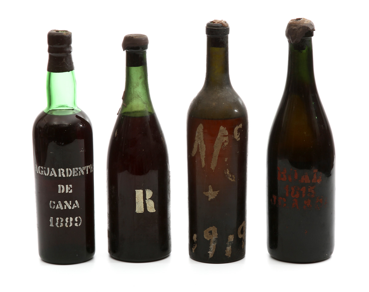 small bottle of madeira wine