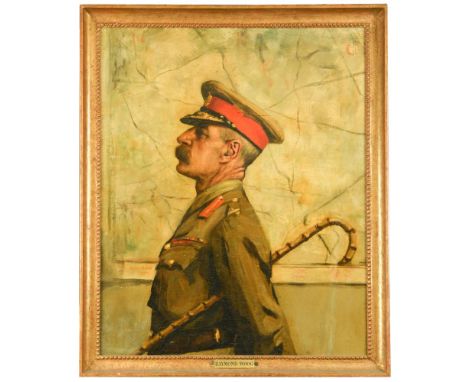 § Raymond Woog (French, 1875-1949) Portrait of Brigadier-General John Nicholson (1863-1924) in profile, head and shoulders, i