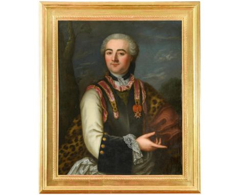 Circle of Jean-Marc Nattier (French, 1685–1766) Portrait of a nobleman, wearing the Insignia of the Order of Saint Louis, and