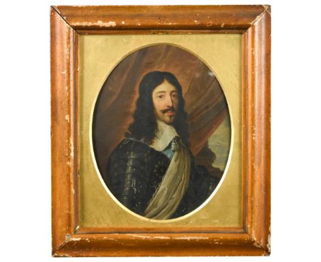 After Philippe de Champaigne  (French, 1602-1674) Portrait of Louis XIII (1601-1643), King of France and Navarre oil on recta