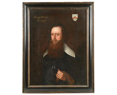 Circle of Edward Cocke (British, fl. circa 1640) Portrait of a gentleman, believed to be Master Job Harby, from the Worshipfu