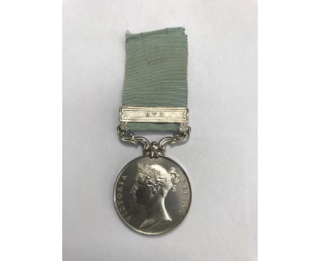 An Army of India 1799-1826 Medal with Ava clasp to Captain John Wilson 30th N.I., with ribbon  