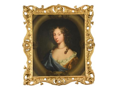Circle of Sir Peter Lely (Soest 1618 - 1680 London) Portrait of a lady, traditionally identified as Mary Dalison, head and sh