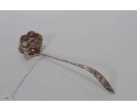 Early 20th century American silver sauce ladle by Tiffany &amp; Co, 17.5cm in length